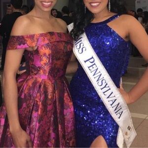 Jacquard multicolor dress